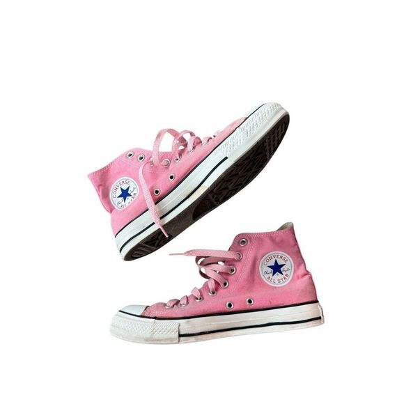 Converse Womens Pink Chuck Taylor All Star High Top Sneakers Size 8.5 - Picture 1 of 12